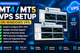 install and configure mt4 and mt5 on windows vps