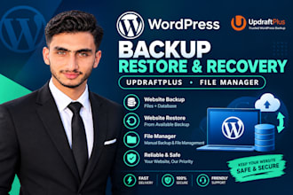 backup and restore your wordpress website using updraftplus