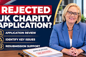fix rejected UK charity registration charity commission application fast