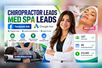 generate chiropractor leads med spa leads facebook ads google ads sales funnel
