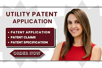 draft utility patent application patent claims patent specification