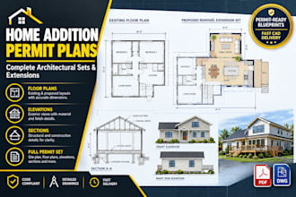usa home addition layout  permit drawing expert