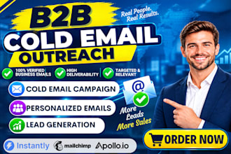 setup b2b cold email outreach for lead generation