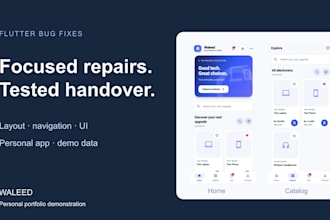 build flutter app UI screens from your design