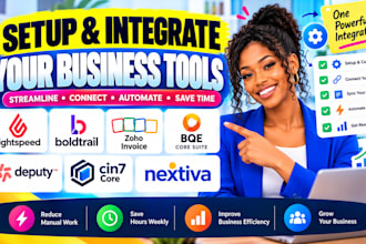 setup light speed boldtrail zoho invoice bqe core suite deputy cin core nextiva