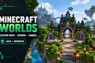 build custom minecraft maps, server spawns and lobbies, minecraft world