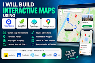 build interactive maps with mapbox, leaflet, openlayers and google maps