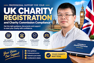 register UK charity with charity commission and charity compliance