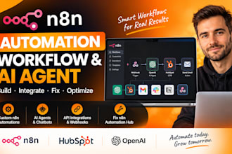 build n8n automation, n8n workflow, n8n ai agent, fix n8n automation hubspot crm
