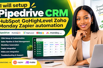 setup pipedrive CRM hubspot go up and automate your pipedrive CRM sales pipeline