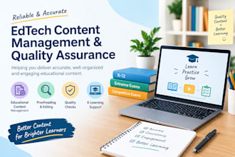 manage and quality check educational content for your edtech platform