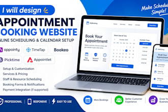 design appointy timetap bookeo picktime appointlet booking appoinment website