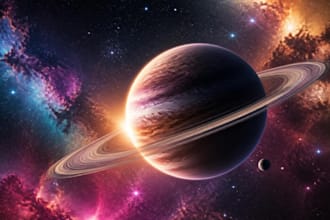 create planet space artwork