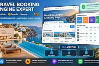 clone airbnb expedia booking com tbo booking engine, multivendor travel portal