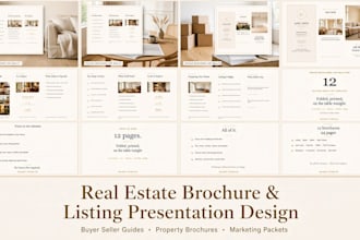real estate brochure listing presentation buyer seller guide property marketing