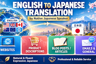 translate english into natural japanese