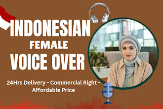 help brands record warm indonesian voice over narration in bahasa indonesia
