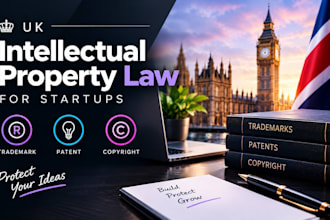 do UK trademark patent copyright and intellectual property advice for startups