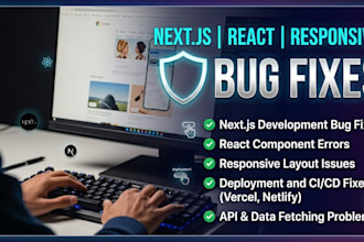 fix react bugs, nextjs errors and debug your website