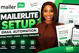 setup mailerlite email automaton mailerlite landing page design email template