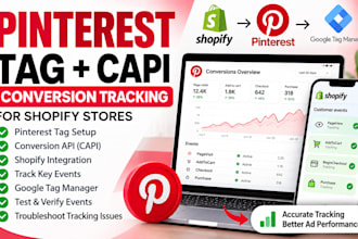 setup pinterest tag, capi and conversion tracking for shopify stores
