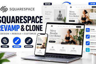 clone squarespace revamp squarespace redesign squarespace website expert service