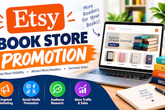do etsy store promotion for book
