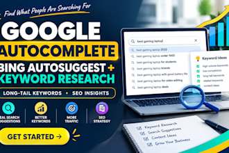 google autocomplete bing autosuggest keyword research and website ranking