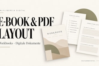 design canva ebooks workbooks and PDF layouts