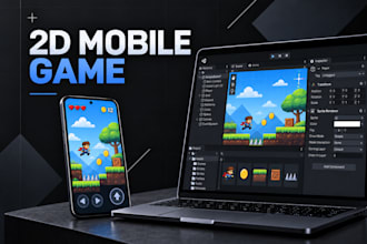 develop a custom 2d arcade or casual mobile game in unity