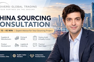 help you with china sourcing and manufacturing advice