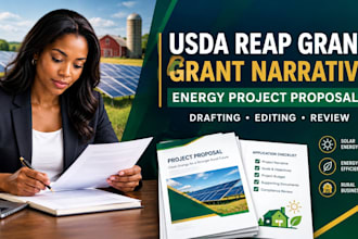 write bankable usda reap grant application solar and energy project narrative