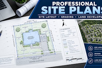 create detailed site plans, site layouts and land development plans