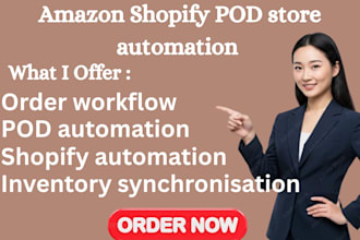 amazon shopify pod store automation product research store setup expert