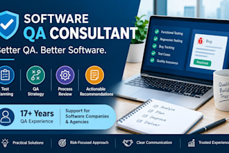 provide software QA consulting, test planning, and quality assurance