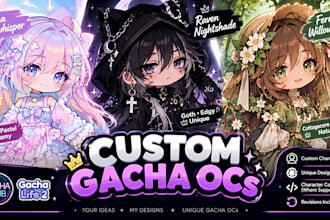 create custom gacha club and gacha life 2 ocs