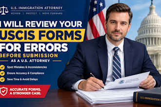 review your uscis forms for errors before submission as a US attorney