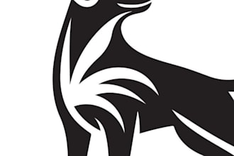 design unique animal logo silhouette
