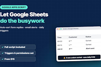 automate google sheets with apps script and share the full script