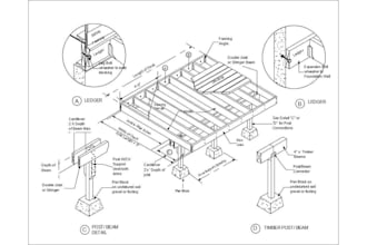 design deck plans, framing plans and construction drawings