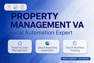 be your property management VA for tenant tracking and rent collection