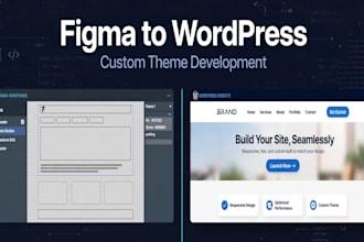 develop a custom wordpress theme or convert figma to wp