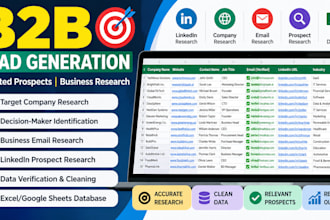 b2b lead generation and prospect research