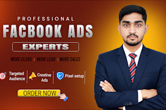 be your meta ads expert for facebook marketing and ad creative