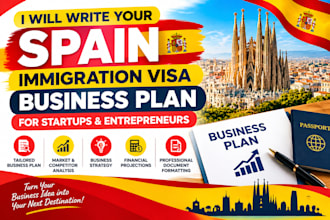write your spain immigration visa business plan for startups and entrepreneurs