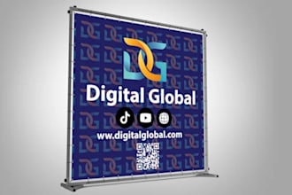 design step and repeat backdrop banner
