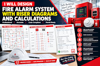 design fire alarm system with riser and calculations