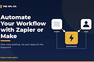 automate your workflow with zapier or make