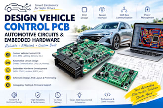 design vehicle control pcb, automotive circuits and embedded hardware