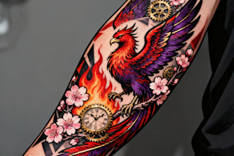 design professional tattoo and custom tattoo